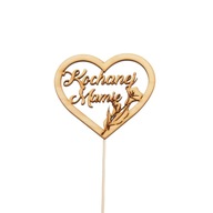 5 ks topper pik srdce MILOVANEJ MAMIČKY cintorín