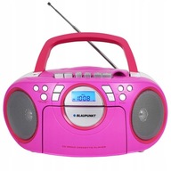 RADIOMAGNETOFON RADIOODTWARZACZ RADIO CD KASETA BLAUPUNKT BB16PK RÓŻOWY