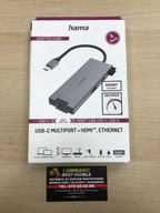 Czytnik kart Hub Hama USB-C USB 3.2 HDMI SD microSD MultiPort
