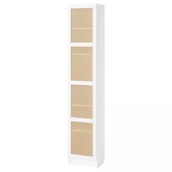 IKEA BILLY / HOGADAL Regál s dverami, biely, 40x30x202 cm