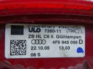 light rear rear part left AUDI A6 C6 sedan OPIS