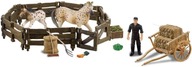 Farma ze zwierzętami zagroda dla koni zestaw figurek