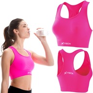 Stanik sportowy bieganie fitness Top Double S/M