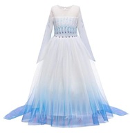 Strój sukienka Elsa Kraina Lodu 2 biała Frozen 146