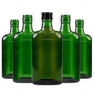 10x butelki PŁASKA 250 ml zielona na nalewki wódkę