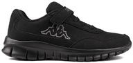 Detská ľahká športová obuv na suchý zips čierna KAPPA FOLLOW 260604OCK-1116