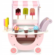 Kočík so zmrzlinárňou Bingo Sevico 45x45x22 cm ružový