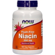NOW Niacin Flush Free 250mg 180vcaps NIACIN NERVY