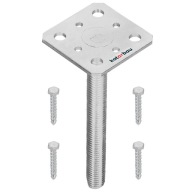 HORGONY ALAP OSZLOP TARTÓ PSR-S 80x80MM HORGANYZOTT