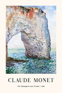 Plakat 90x60 Claude Monet klif skała malowany morze sztuka BOHO 30 WZORÓW