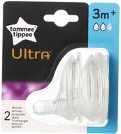 Smoczek do butelki ULTRA Tommee Tippee Ultra 3m+ o średnim przepływie