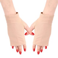 UV ochranné rukavice Manikúra nechtov béžová