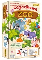 Gra Zagadkowe Zoo mini Edukacyjna GRA PLANSZOWA dla Dziecka ROZWIJAJĄCA