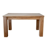 Stół drewniany dębowy lity rozkładany 160 x 90 x 76 cm, dostępny od ręki