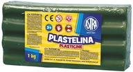 Astra PLASTELINA MIĘKKA ciemnozielona 1 kg Szkolna DUŻY Zestaw Plastyczny