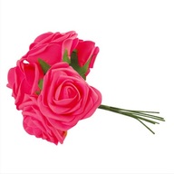 10x stálofarebné penové ruže Flower Rose Red