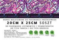 MOLETKI 20x25 WORKI MOLETOWANE PRÓŻNIOWE PAKOWANIE