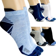 Ponožky PONOŽKY členkové ponožky chlapčenské bavlnené 5 párov veľkosť 31-34