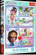 Puzzle 2x70 db-os Trefl Játék Gabby Pud12