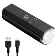 PRÉMIOVÁ LED CYKLISTICKÁ LAMPA T6 CREE USB HLINÍK