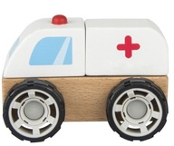 Drevené kocky auto Ambulancia /iWood