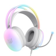 Onikuma słuchawki gamingowe z mikrofonem RGB, przewodowe nauszne dla graczy