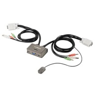 Edimax Przełącznik KVM KVM EK-2U2CA 2xUSB z kablami i audio