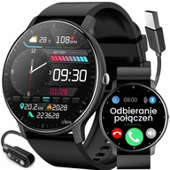 Zegarek Smartwatch Męski POLSKIE MENU PULS SMS FB 220mAh BT5.0 1,28" IPS