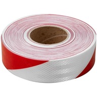 Reflexná páska samolepiaca bielo-červená 45m