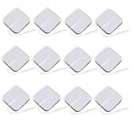 12x żelowe elektrody 5x5cm pin 2 mm TENS EMS SANIT