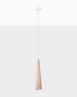 Lampa wisząca SULA 1 naturalne drewno (SL.1100) - Sollux