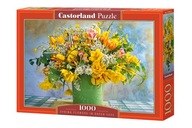 Puzzle Castorland, Spring flowers in green vase 1000