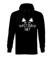 Bluza z kapturem D144 ARE YOU KITTEN ME? KOT dziecięca różne kolory