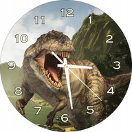 Detské nástenné hodiny Dinosaurus T-Rex 30cm
