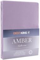 Prześcieradło AMBER kolor liliowy jersey 200-220x200 decoking - FITTED/AMBE