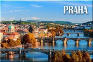 PRAGA PRAHA WEŁTAWA MOST PANORAMA MAGNES MAGNESY NA LODÓWKĘ 04