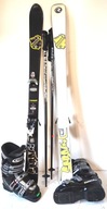 Narty ROSSIGNOL Scratch freestyle128 cm buty24,0 cm kijki (3082)