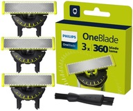 3× Holiaci strojček Philips Čepele PHILIPS ONEBLADE ORIGINÁL pre QP2724 QP6530