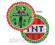 Talerzyki papierowe Minecraft 23cm 8szt