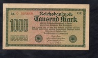 BANKNOT NIEMCY -- 1000 marek -- 1922 rok