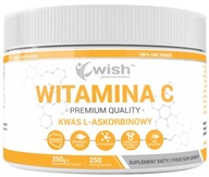 Wish Vitamín C prášok 250g Kyselina L-askorbová Imunita Žiarivá pleť