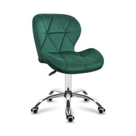 Kancelárska otočná stolička VELÚROVÁ do obývacej izby Mark Adler Future 3.0 Green Velur