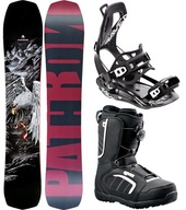 Zestaw Snowboardowy PATHRON Legend 160cm Wide + wiązania FT360 +Target Atop