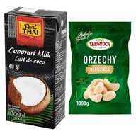 Zestaw Mleko Kokosowe UHT 85% Ekstrakt Kokosa 1L + Orzechy Nerkowca 1kg