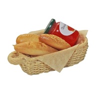 5 ks/sada 1:12 Sada roztomilých košíkov na chlieb pre dievčatá pre