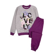 Dievčenské pyžamo, šedo-fialové, lovely, Tup Tup, veľ. 152