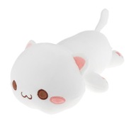 1 szt. 30 cm Kawaii leżące zabawki pluszowe nadziewane urocza lalka zwierzę biały kot 2