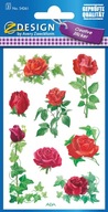 Samolepky Z-Design s kvetmi ruže 3/8/24 papierové