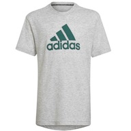 Koszulka Chłopięca Adidas T-Shirt Szara Krótki Rękaw Młodzieżowa r. 176 cm