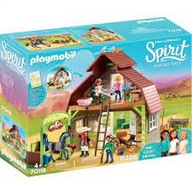 Playmobil Spirit 70118 Stacionárny box s Lucky, Pru a Abigail